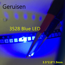 Lámpara LED de alta iluminación, 3000 unids/lote, 1210, 3528 SMD, diodo de luz azul ultrabrillante, 470-475NM, 3,0-3,6 V 2024 - compra barato