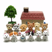 Mini Dog Puppy Miniature Cartoon Animal Figurine Cake Decoration Resin Craft Fairy Garden Decor Home Ornament DIY Accessories 2024 - buy cheap