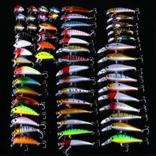 Hot 56PCS Lures Set Mixed Minnow Lot Lure Bait Crankbait Tackle Bass Fishing Wobblers Suitable For Different Kinds Of Fishes 2024 - buy cheap