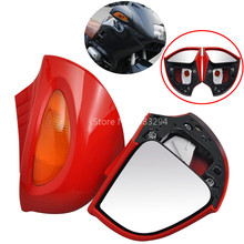 Fairing Mounted Red Rearview Side Mirrors With Amber Turn Signal Light Fit For BMW R1100RT R1150RT R1150 Models 2024 - buy cheap