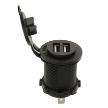 Tomada com carregador usb duplo 12v 5v 4,2a para motocicleta, barco, carro, caminhão, atv 2024 - compre barato