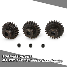 SURPASS HOBBY M1 5mm 20T 21T 22T Pinion Motor Gear for 1/8 RC Buggy Car Monster Truck 2024 - buy cheap