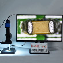 Microscópio industrial com câmera, 1080p, 60fps, 1/2.8 polegadas, cmos, wdr, vga, zoom de 10x-180x, lente de montagem c + luz de led + suporte para reparo do telefone 2024 - compre barato