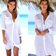 Chiffon Beach Cover up Saida de Praia Beach dress plus size 2021 Swimwear kaftan Bikini cover up Bathing suit Cover ups Tunics 2024 - buy cheap