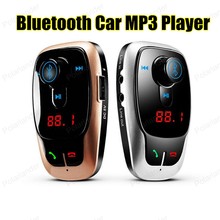 Kit de manos libres para coche, cargador para teléfono inteligente, Bluetooth, transmisor FM con Bluetooth, reproductor MP3, novedad 2024 - compra barato