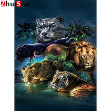 Tiger 5D DIY Full Diamond Painting Cross Stitch Needlework Embroidery Animal  Rhinestone Room Fashion Decoration Crafts XY1 2024 - buy cheap