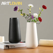 Nordic Style Porcelain Vase Modern Ins Simple Ceramic Flower Vases Room Study Hallway Home Plant Pot Wedding Decor 2024 - buy cheap