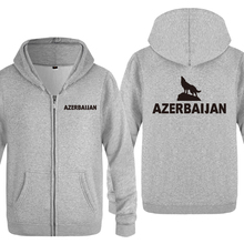 Azerbaijan Baku Sweatshirts Men 2018 Mens Zipper Hooded Fleece Hoodies Cardigans 2024 - buy cheap