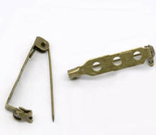 100 Bronze Tone Brooch Back Bar Pins Findings 28x5mm (B14156) 2024 - buy cheap