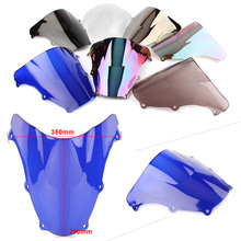 Motorcycle Windshield Windscreen Double Bubble Wind Screen Shield For Suzuki SV650 SV650S 2003-2012 & SV1000 SV1000S 2003-2008 2024 - buy cheap