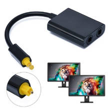 Мини USB аудио кабель цифровой Toslink Оптическое волокно аудио от 1 до 2 Женский сплиттер адаптер для CD DVD плеер мультимедиа 2024 - купить недорого