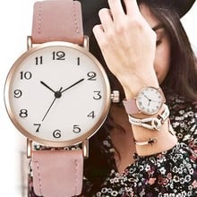 Reloj analógico de cuarzo para Mujer, pulsera de cuero de lujo, color negro, estilo popular 2024 - compra barato