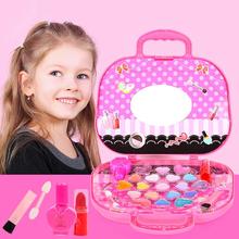 Princess Cosmetics Makeup Box Non-toxic Lipstick Nail Polish Girls Play Children's Toys Show Cosmetics Set Beauty Fashion Toy 2024 - buy cheap