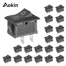 10PCS Switch ON-OFF KCD1 15*21mm 2pin Ship Type Switch 6A 250V 10A 125V 15X21 Rocker Switch power switch black New 2024 - buy cheap