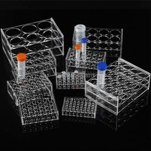 Transparent Plastic Lab Test Tube Holder Clear Test Tube Rack/Shelf For Centrifugal Tube for lab supplies 12 holes * dia 21mm 2024 - buy cheap