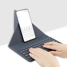 Teclado bluetooth para smartphone, capa com suporte para teclado sem fio, compatível com bbk vivo xplay6 5 y66 y67 v11 v3 y71 v5 x7 x6 x9 s x20 plus y81 2024 - compre barato