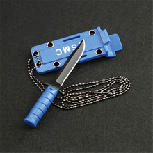 Portable Hike Package Open Necklace Survive Opener EDC Pocket Self Blade Fruit Knife Camp Outdoor Hunt Defense Mini Box Letter 2024 - buy cheap