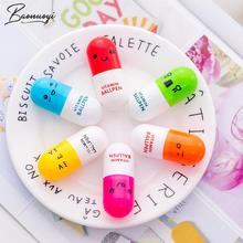 1Piece Cute Pill Shape Ballpoint Pen School Writing Supplies For Students Office Supplies Writing Gift Tool Kawaii Pens 2024 - buy cheap