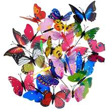 20 Pieces Garden Butterflies Stakes And 4 Pieces Dragonflies Stakes Garden Ornaments For Yard Patio Party Decorations, Totally 2024 - buy cheap