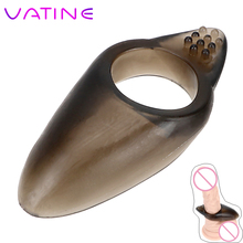 VATINE Silicone Cock Ring Erotic Delay Ejaculation Sex Toys for Men Male Clitoris Stimulate Adult Products Penis Ring 2024 - buy cheap