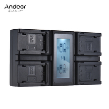 Andoer-carregador de bateria para câmera digital, 4 canais, para nikon d500, d610, d7000, d7100, d750, d800, ac 100v-240v, entrada com carregador de dc 2024 - compre barato