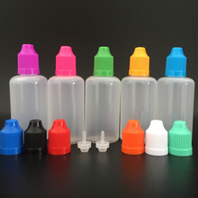 50ml PE Plastic Refillable Bottles Empty E liquid Nail Gel Dropper Bottle With Colorful Childproof Caps and Needle Tips 2000pcs 2024 - buy cheap