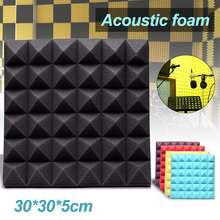 Newest 30*30*5cm Studio Acoustic Soundproof Foam Sound Absorption Treatment Panel Tile Wedge Protective Sponge 2024 - buy cheap