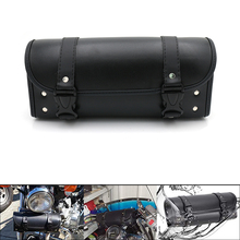 Mooreaxe Pu Leather Saddlebags For Motorcycle Sissy Bar Fork Tube Bar Tool Bag Back Seat Bag Handlebar Bag Waterproof Storage 2024 - buy cheap