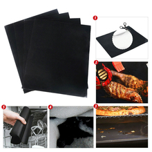 BBQ GRILL MAT set of 2 sheets Reusable Non-stick Barbecue Cooking Easy Baking Sheet Oven Liners 40x33cm 2024 - buy cheap