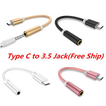 4 Colors Type C to 3.5 Earphone Adapter USB 3.1 Type-C USB-C Male 3.5mm AUX Audio Jack Cable Converter Headphone Headset Adapter 2024 - buy cheap