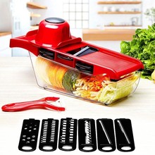 Vegetable Slicer Vegetable Cutter With Steel Blade Mandoline Slicer Potato Peeler Carrot Cheese Grater Kitchen Accessories Tool 2024 - buy cheap