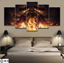 5 Panel Painting Diablo Immortal Game Canvas Printed Painting Living Room Wall Art Decor Picture Artworks Poster Canvas Wholesal 2024 - buy cheap