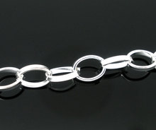 Doreenbeads 4m correntes de ligação de cor prata 8x6mm achados (b05739), em yiwu 2024 - compre barato