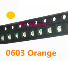 0603 оранжевый/Янтарный Smd/smt Led супер яркая лампа светодиоды 0603 smd led оранжевый 600-610nm 1000 шт 2024 - купить недорого