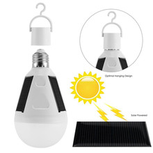 Portable 7W E27 Solar Powered LED Bulb Light Intelligent Rechargeable Glow Supplies 2024 - buy cheap