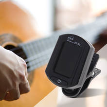 ENO ET-33 мини клип на цифровой lcd Хроматическая Гитара Бас Скрипка-укулеле хроматический тюнер аксессуары для гитары (черный) 2024 - купить недорого