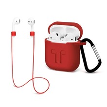 Coolaxy capa de silicone para airpods, acessório para apple airpods 2 em 1 com gancho para as orelhas 2024 - compre barato