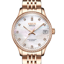 Switzerland Top Luxury Brand NESUN Japan MIYOTA Automatic Mechanical Women's Watches Waterproof Diamond Auto Date Watch N9202-4 2024 - compre barato