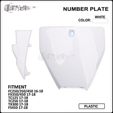 Motorbike Plastic Number Plate Cover For Husqvarna FC250 FC350 FC450 2016-2018 FX350 FX450 TC125 TC250 TX300 FS450 2017-2018 2024 - buy cheap