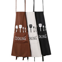 Новый популярный модный женский и мужской регулируемый Фартук для кухни шеф-повара для приготовления пищи для ресторана с карманом 2024 - купить недорого