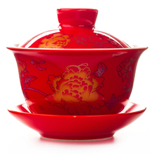 Чайный чайник Tureen, чайный чайник с керамическим покрытием в китайском стиле с драконом/пионом, чайные наборы кунг-фу, лучший свадебный подарок для друзей, D007 2024 - купить недорого