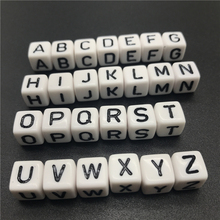 10mm 20 peças contas de acrílico branco contas de letras contas de alfabeto quadrado 26 contas para fazer jóias colar pulseira diy 2024 - compre barato