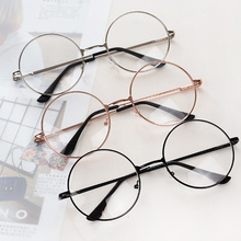 Fashion Vintage Retro Metal Frame Clear Lens Glasses Nerd Geek Eyewear Eyeglasses Oversized Round Circle Eye Glasses 2024 - buy cheap