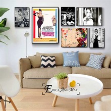 Audrey Hepburn Vintage Movie Posters And Prints Canvas Art Painting Wall Pictures For Living Room Decoration Home Decor 2024 - buy cheap