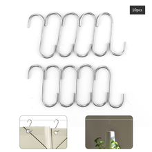 New 10pcs S Shaped Hooks Kitchen Hanging Hanger Storage Holders Organizer Household Home Essential Railing Clasp 2024 - buy cheap
