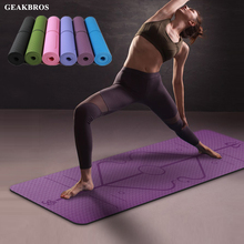 Fitness Yoga Mat with Position Line TPE Non Slip Carpet Mat Sports Exercise Pads183cmX61cm High Density For Beginner Gymnastic 2024 - buy cheap