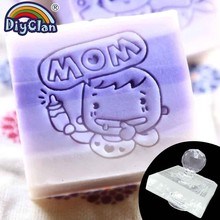 Mom Cute Baby Pattern Handmade Soap Seal Clear Kids Natural Organic Soap Make Seal Glass Cap Acrylic Chapter Boy Bottle Custom 2024 - buy cheap