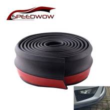 Speedwow-protetor de borracha para carros, dianteiro, traseiro, 2.5m, spoiler, lip splitter, universal 2024 - compre barato