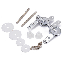 2pcs Zinc Alloy Toilet Seat Hinges Chrome Sturdy Hinge Set Replacement Repair Tool Kit with Fittings Screws For Toilet Tool 2024 - buy cheap