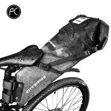 PCycling 14L Bicycle Bag Saddle Bag MTB Road Bike Rear Seat Bag with Reflective Strap Waterproof Pannier Bike Tail Storage Case 2024 - buy cheap
